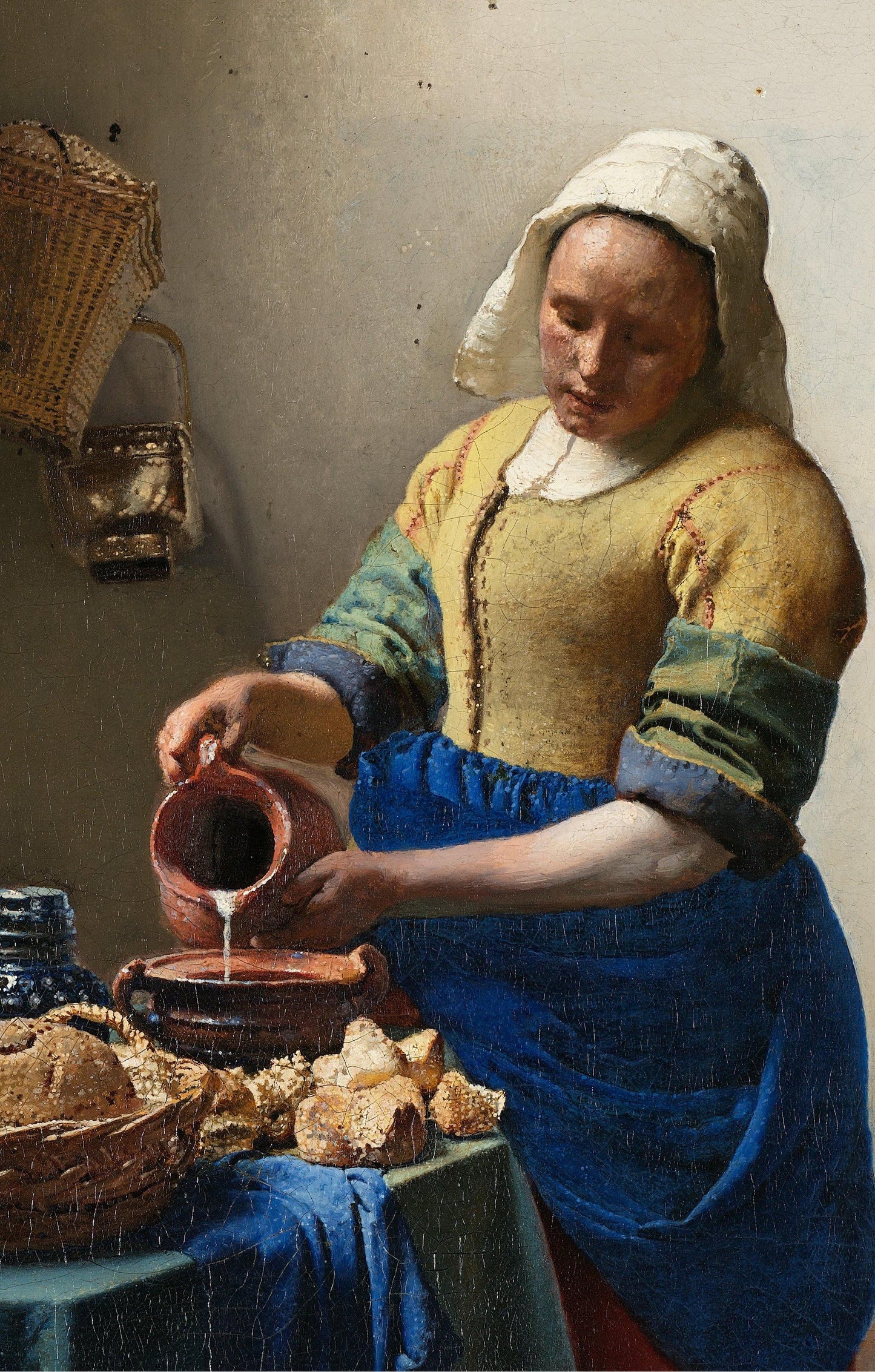 Akoestisch kunstpaneel Melkmeisje Vermeer