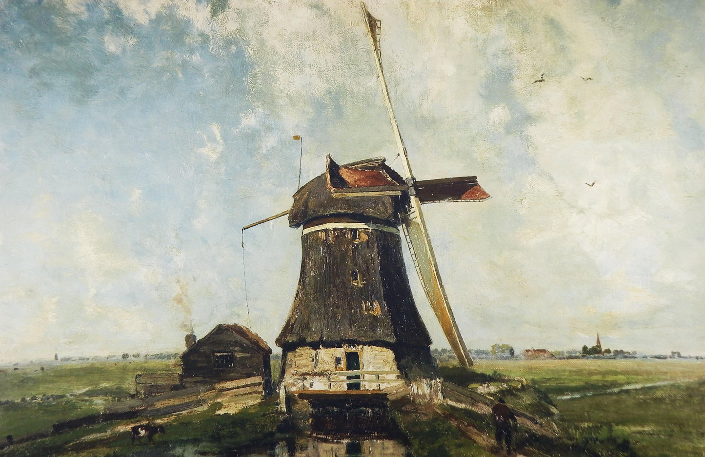 Akoestisch paneel Molen aan een Poldervaart - Paul Gabriël