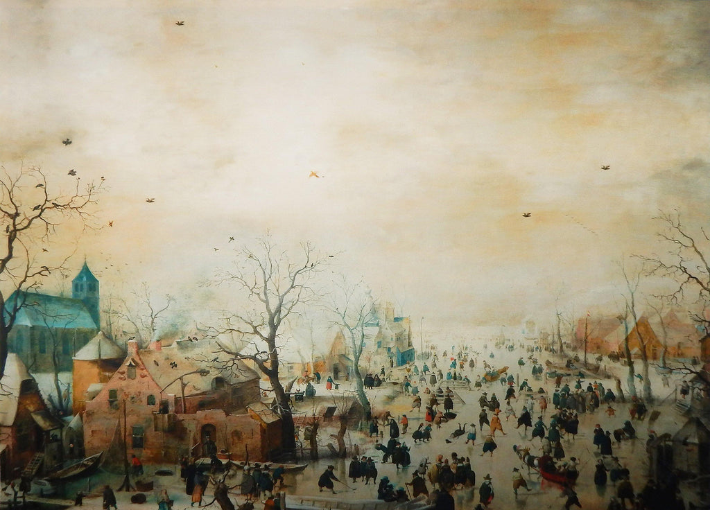 Winterlandschap met schaatsers - Hendrick Avercamp - NoviSono