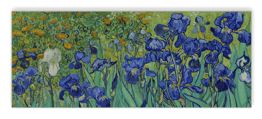 Akoestisch kunstpaneel Irissen van Van Gogh